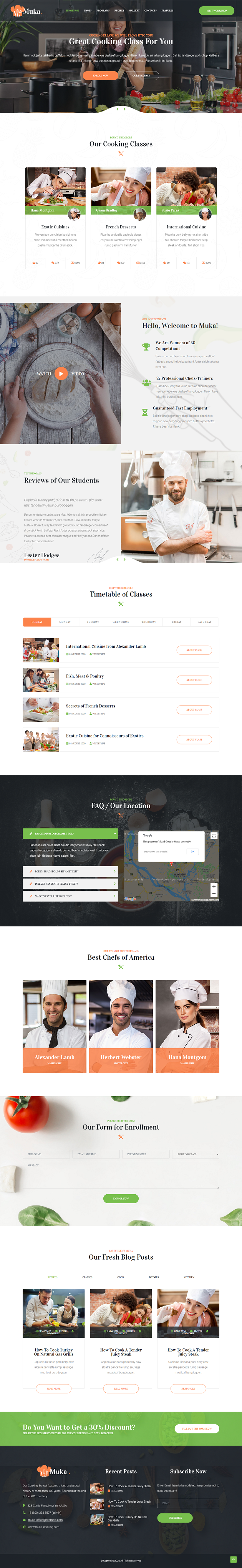 Muka - Joomla 5 Bakery and Cooking Classes Template - 1